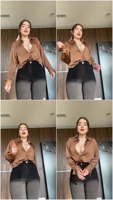 Gaby Gardez dance in sexy black tight jeans - Ass bounce video.