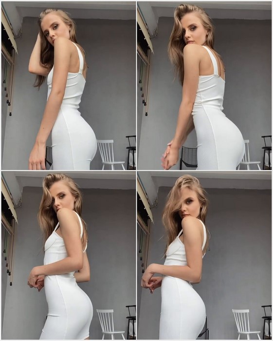 Viktoria Tishko Sexy Tits in white dress. Tight pussy, tight virgin ass.