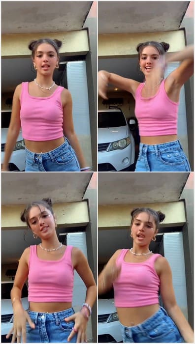 Instagram Video Adriana Camposano Dancing in tight t-shirt babe