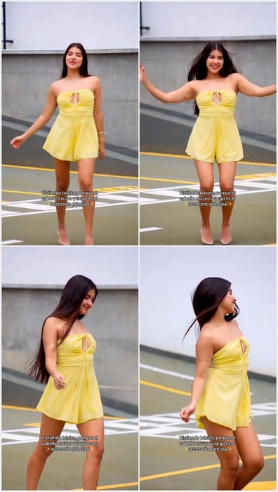 Alemizzle Teen Fit Babe in yellow dress and sexy dress. Show her pussy for you. Absolutly legal girl, fuck her!