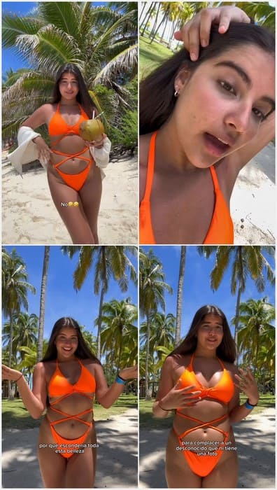 Instagram and Tiktok girl Alexandra Villanueva with perfect young tits, perfect for titifuckign and cumshot.