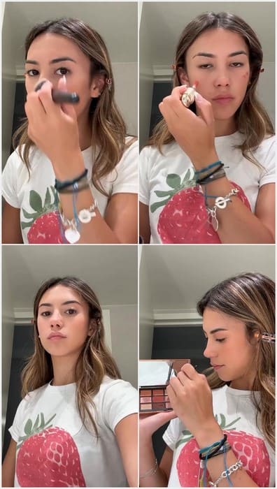 Beauty teenager face Scarlett Estevez video - Open sexy mouth and waiting...