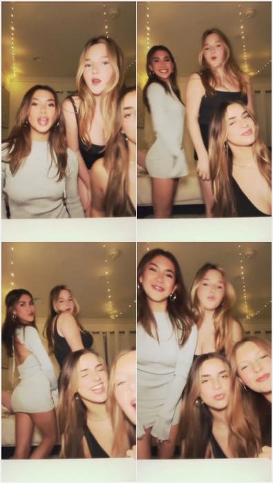 18yo Babe Scarlett Estevez Dancing with sexy friends.