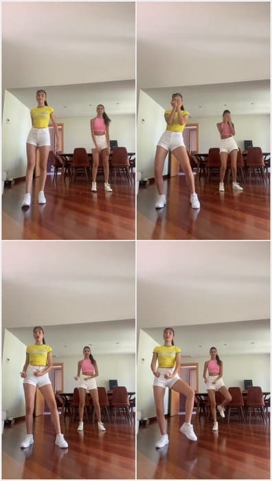 Teen Valery Lopeezz Some Not Alone Time with her girlfriend. Dancing together and show long legs!