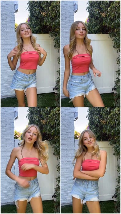 Sexy AnnaKate Dooley Popular Girl - Showing her young legs and boobs, tiktok influencer on full video for download.