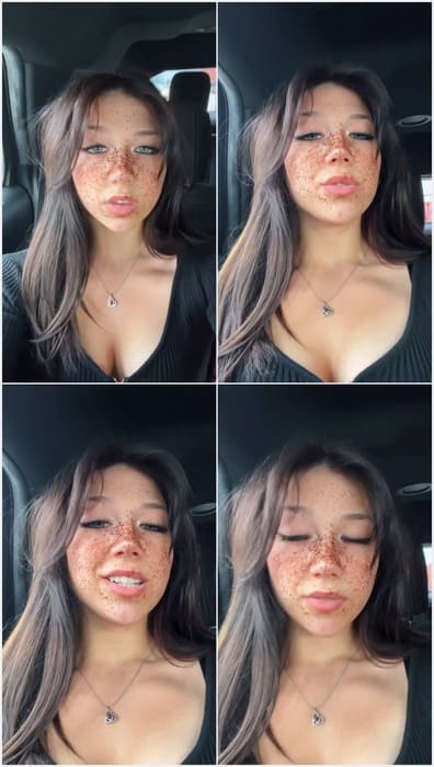 Azalea Carey TikTok sexy star - sexy mouth for blowjob. She is legal 18yo babe. Fucking hot girl.