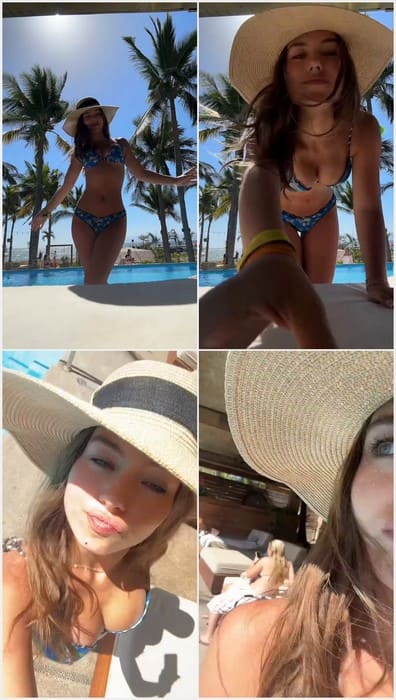 18yo actress Caitlin Carmichael bikini video - Naked girl and bounce tits. Tiktok video, rare free video for download. Enjoy!