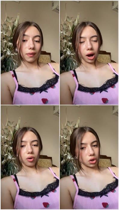 Tiktok 18yo Ceyliinnx model - She open her big mouth and ready for blowjob fuck with facial. Wow!