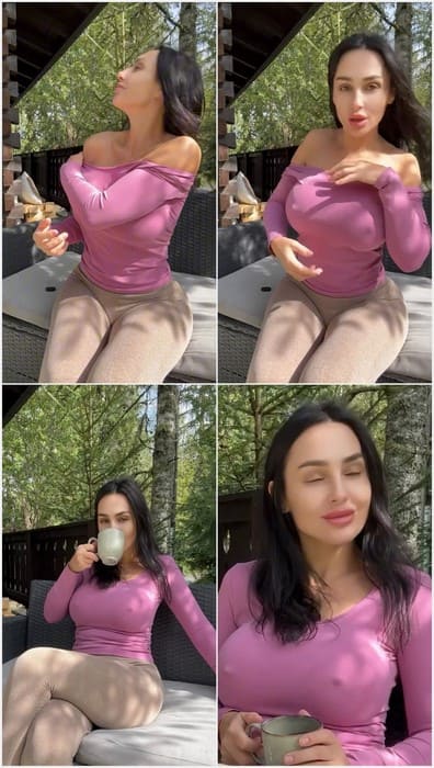 Demidova Helenka leaked video - big tits milf in tight pants, hot pussy and cameltoe!