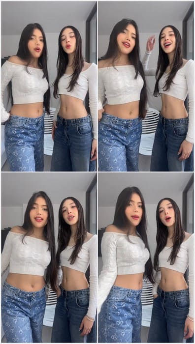 Isapxxxx 18yo tiktok video with her young brunette girl. Hot girls dancing on leaked tiktok video.