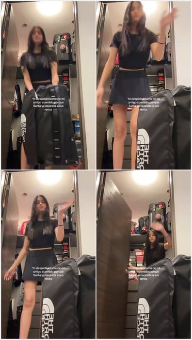 Dacning Valeria de Leon Tiktok - Hot girl in mini-skirt, free video download now please.