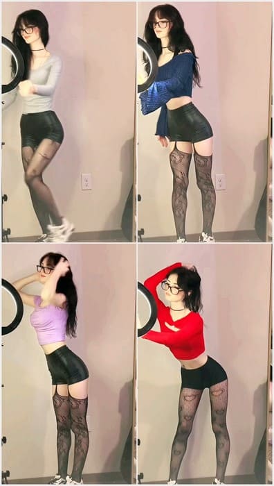 1Kyle8 nudes and dancing in sexy pantyhose. She is ready for hard sex on leaked Patreon video.