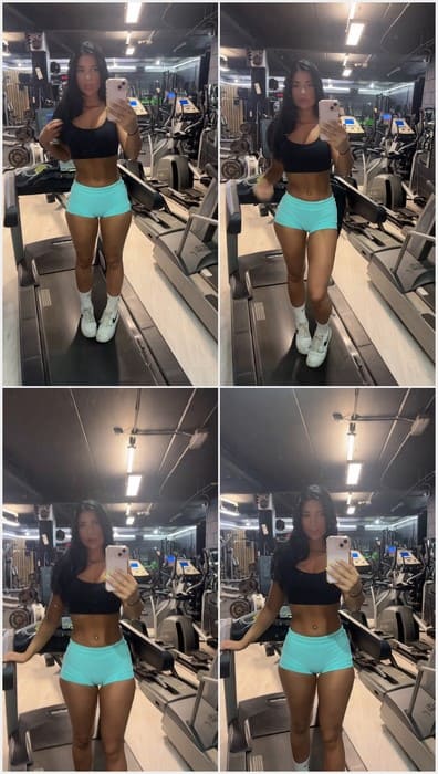 Alexa Alija tits bouncing in gym. She love posing in tight panties and showing her younger pussy lips! WOW!