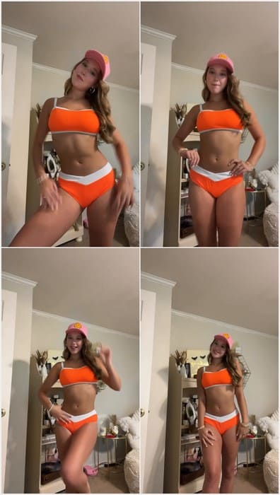 Young Cardin Elliott Bikini leak video. Showing her sweet pussy and titty bouncing.