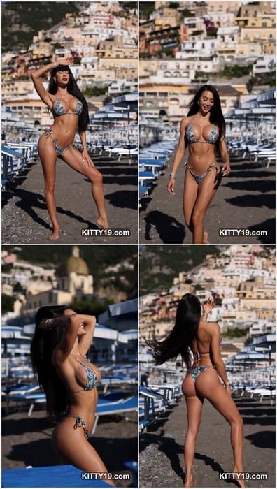 Corrie Yee pussy showing in Italy, Positano. Corrie love Italian cocks sucking and eat pizza. Enjoy, she is beauty big tits babe.