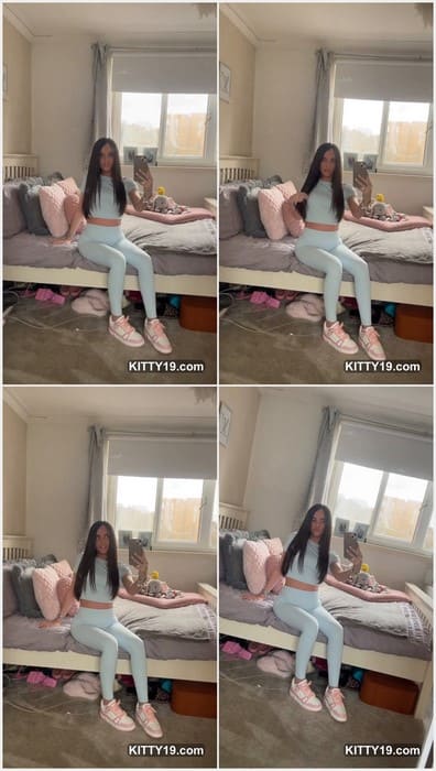 Erinamosxx tiktok star in bedroom waiting bf and big dick in her small tight pussy. She is perfect.