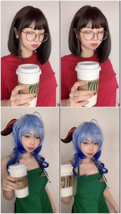 Tiny babe Hakao San patreon leaks videos - She working in Starbucks and waiting your dick in mouth. Wow, hot girl!