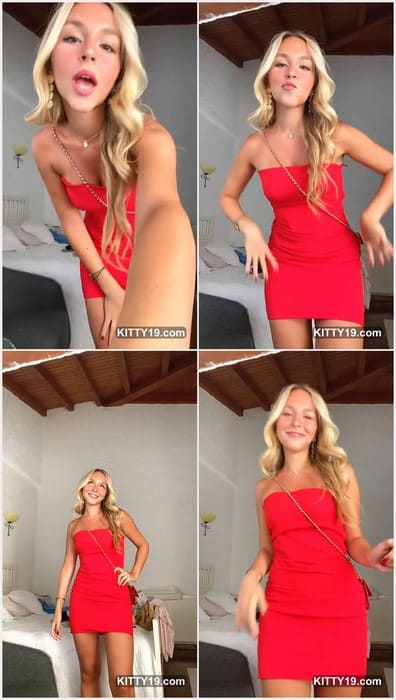 Ela Ersezgin tiktok teen dancing in sexy red dress and show her perfect pussy lips in dirty panties. Download it free!