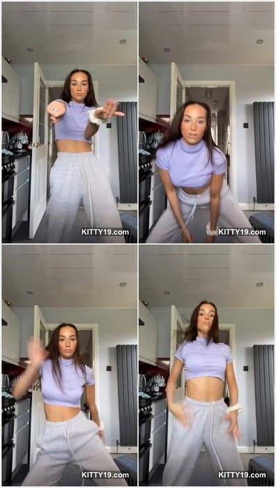 Leaahscott11 tiktok uk model on leak full video. In sexy tight t-short and show her young titty nipples.