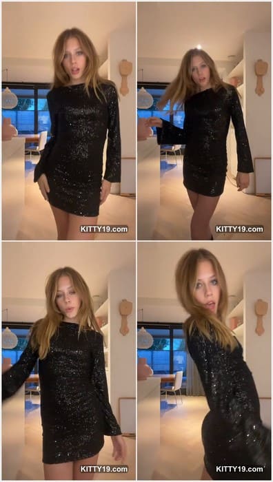 Meetmethere model with long hair and beauty body, ready for sex in sexy black dress from Meetmethere. Download it!