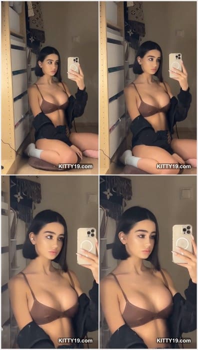 19yo brunette instagram star Sajjal Hussain porn leaked video - Full leaked video in bra. Download now!