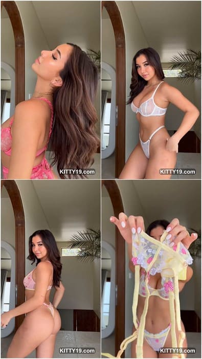 Lumma Aziz leak full video where she take off her wet dirty panties and show ass in bikini. Wow, download it!