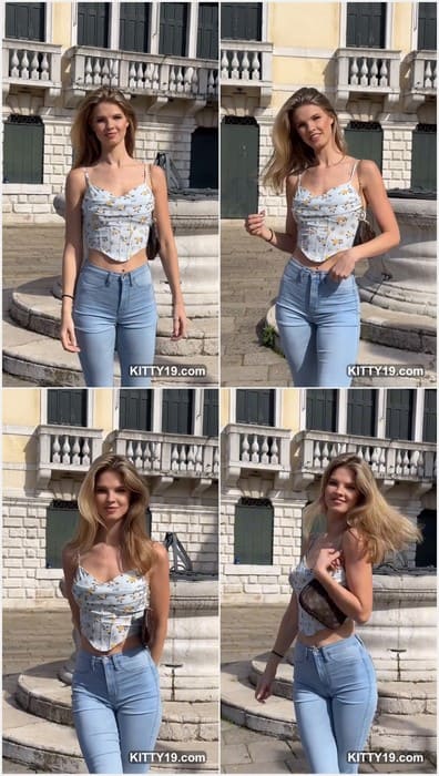 Mariia Arsentieva onlyfans nude posing in jeans and hot beauty babyface. Mariia smile for you and waiting your dick in her asshole!