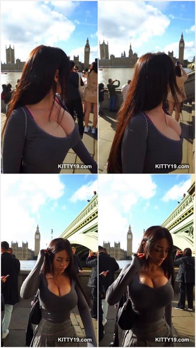 Alex Mucci onlyfans big tits model walking in London and shows her perfect big tits for fans. Download it now and enjoy!