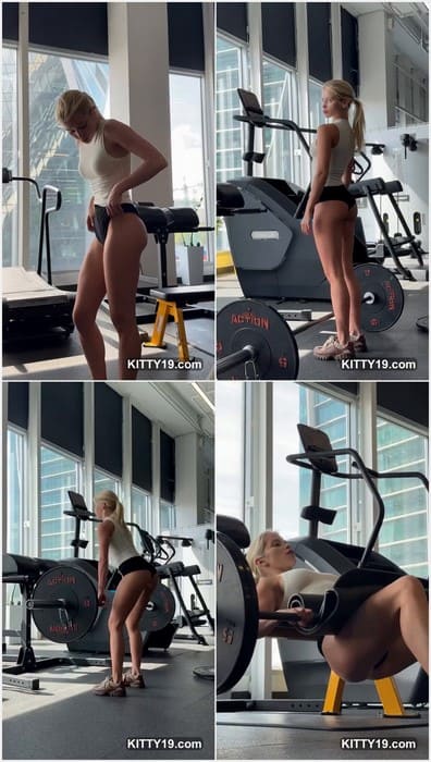 Bruletova naked fit and sporting ass in gym. So hot blonde babe with hot tits and ass. Download full leaked video and enjoy!