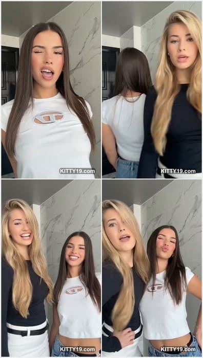 Leah Halton nude leaks videos and photos with her sexy girlfriend (blonde). They are hot models and beauty face girls.