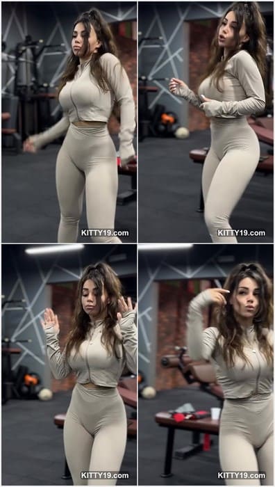 Meri Babayan big ass in Dubai gym. Dancing and shows her sexy ass with big boobs! Download it now and enjoy!