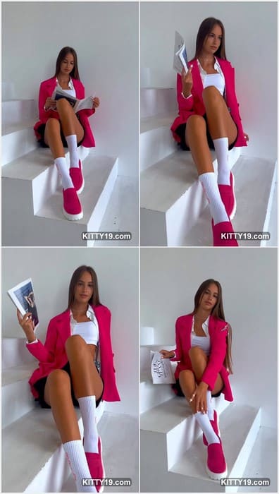 Miss Miss Maria hot model with beauty legs. Her virgin pussy (100% virgin, i know, i check it) in wet panties for you. Download for free.