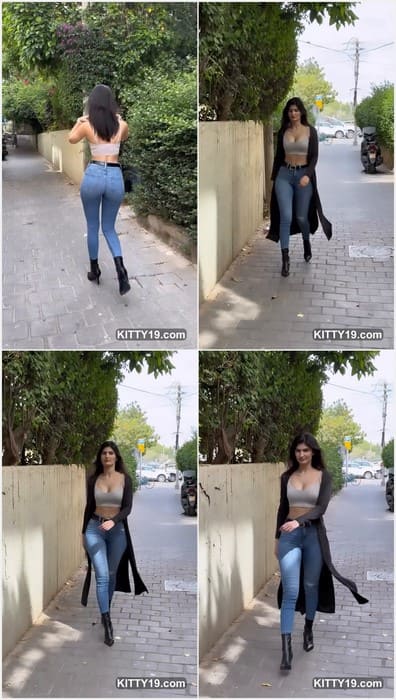 Yael Cohen Aris onlyfans and tiktok brunette fitness star with sexy legs and pussy in tight jeans, she is perfect babe!