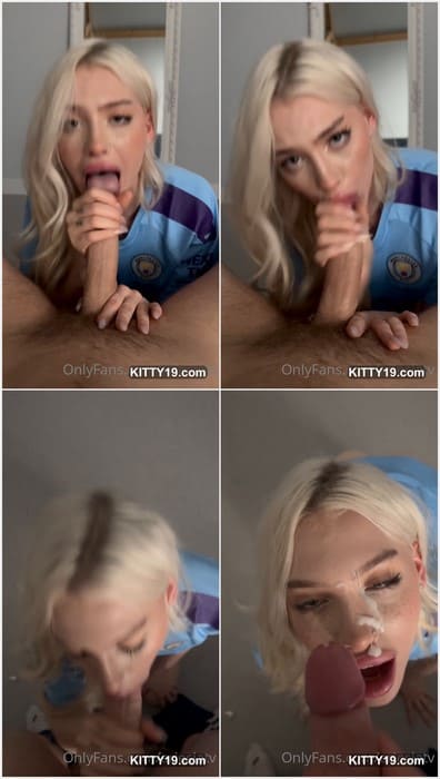 Ariesiagray leaked video with cumshot on face. She is slut and she loves facial on her blonde face. Full 132mb leak video.