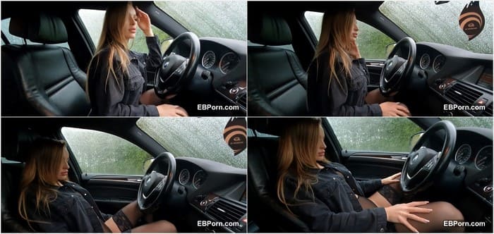 Dainadoll onlyfans video with her adorable pussy in the car and sexy pantyhose. Beauty slut with hot tits! WOW